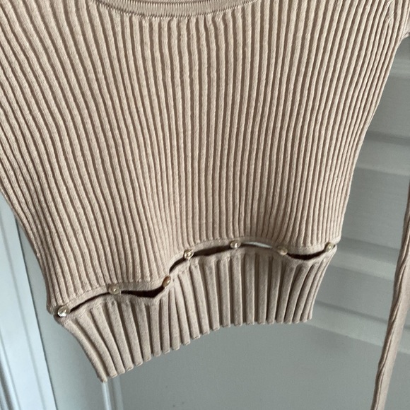 JONATHAN SIMKHAI Kenley Fine Wool Sweater in Sparrow Small - Picture 5 of 8